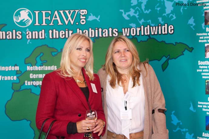Lorraine Platt and Anne Brummer   	 IFAW Awards, London - Tuesday 18 October 2011