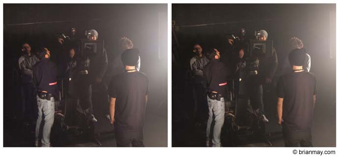 Brian and Dappy video shoot - stereo