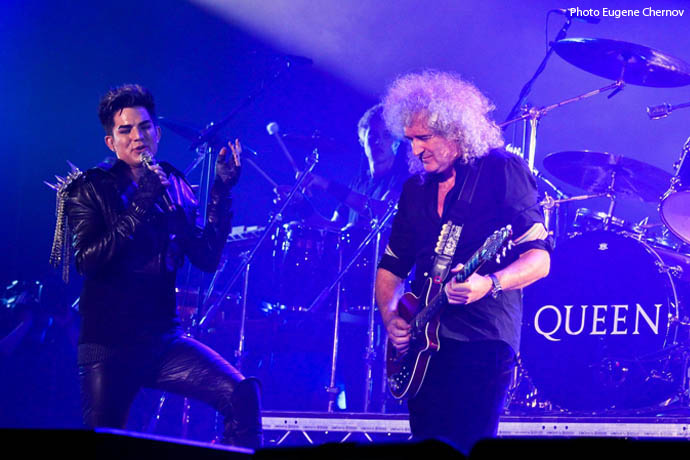 Adam Lambert and Brian May - Kiev 30 June 201
