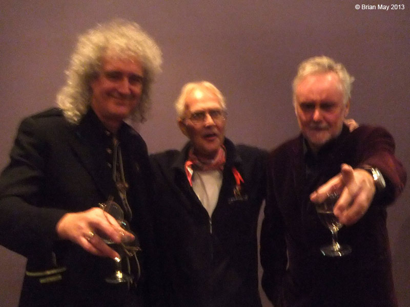 Brian May, David Richards and Roger Taylor