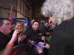 Brian May signing autographs in London Oct 2011