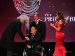 Brian May presents award to Dan Black - Pride of Britain 2013