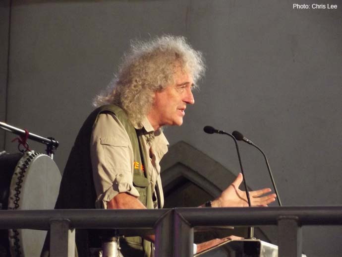 Brian May addresses Wildlife Rocks 2012