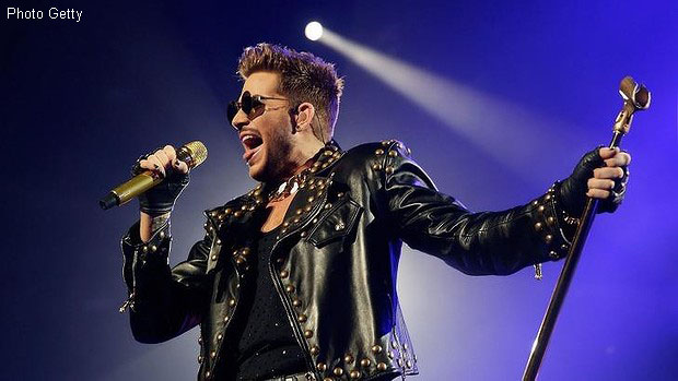 Adam Lambert performs in Sydney