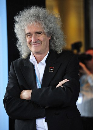Brian May at conference in Birmingham