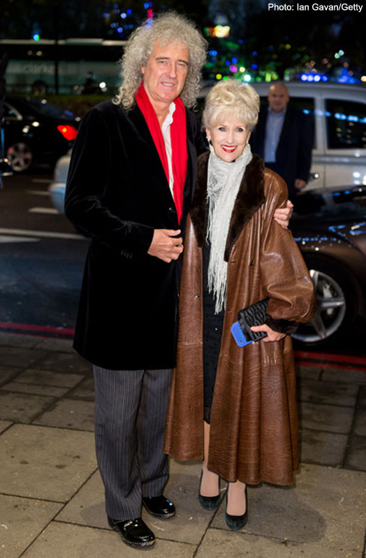 Anita Dobson + Brian May -- Daily Mirror