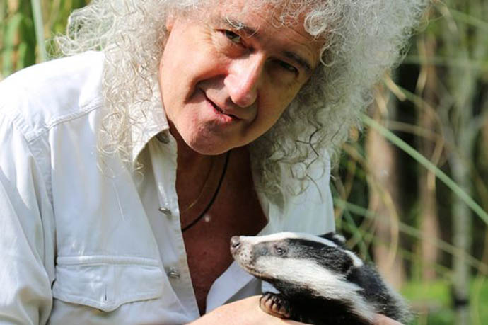 Brian with badger