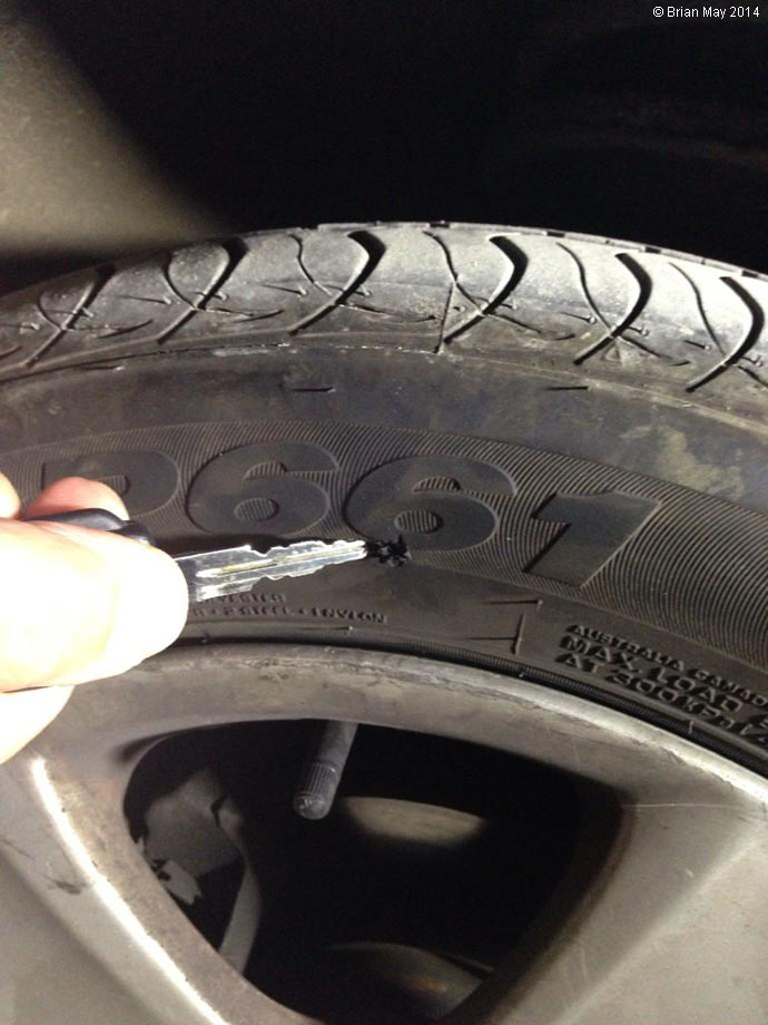 Tyre slash