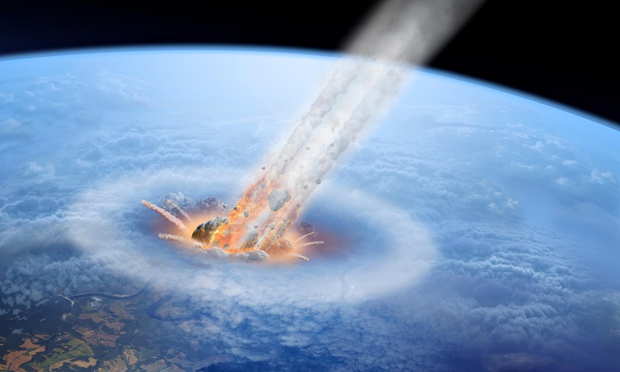 Asteroid impact on Earth