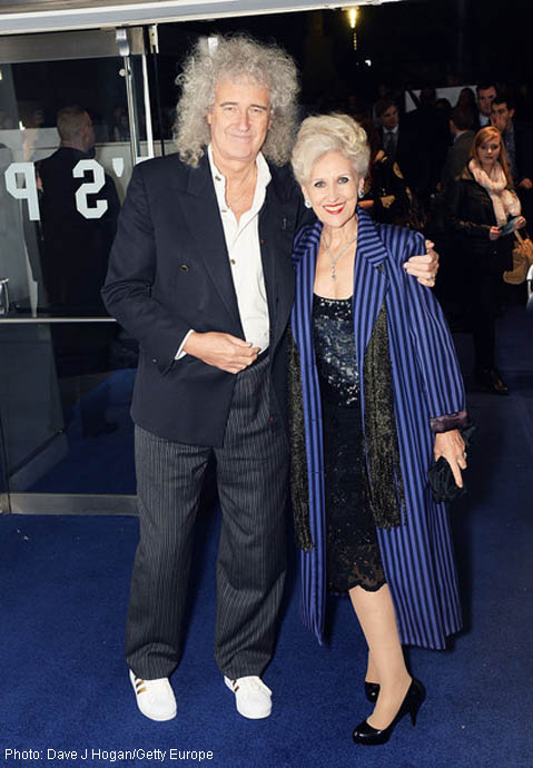 Brian May and Anita Dobson at Interstellar Premiere London
