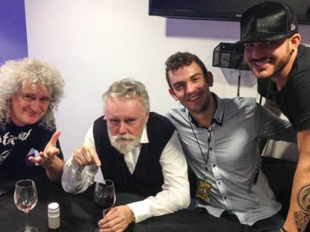 Craig Weir with Queen and Adam Lambert aftershow