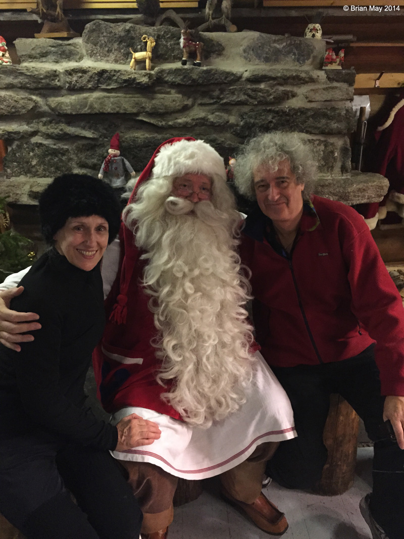 Anita and Brian with Santa, Lapland