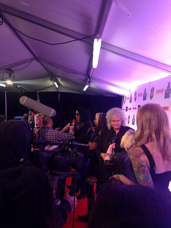 "Brian May and Gene Simmons - Red Carpet