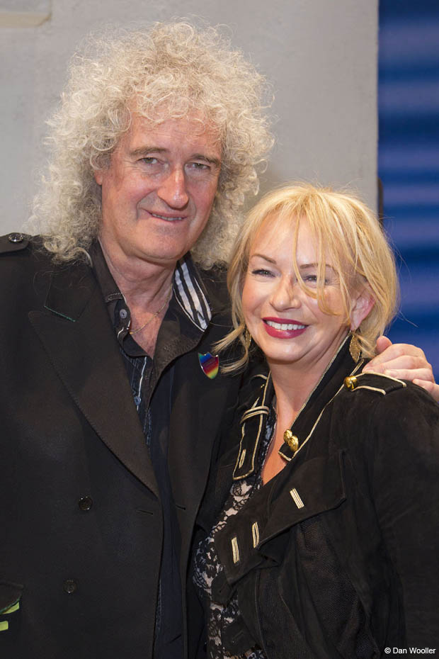 Brian May with producer, Judy Cramer