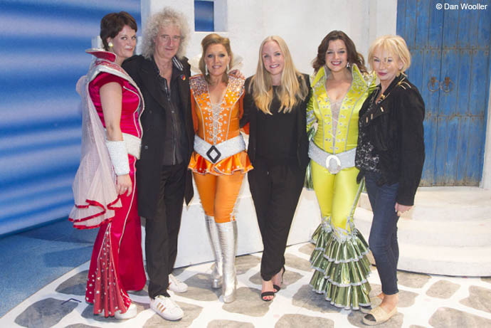 Brian May with cast