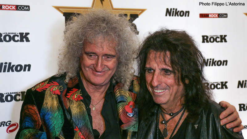 Brian May and Alice Cooper