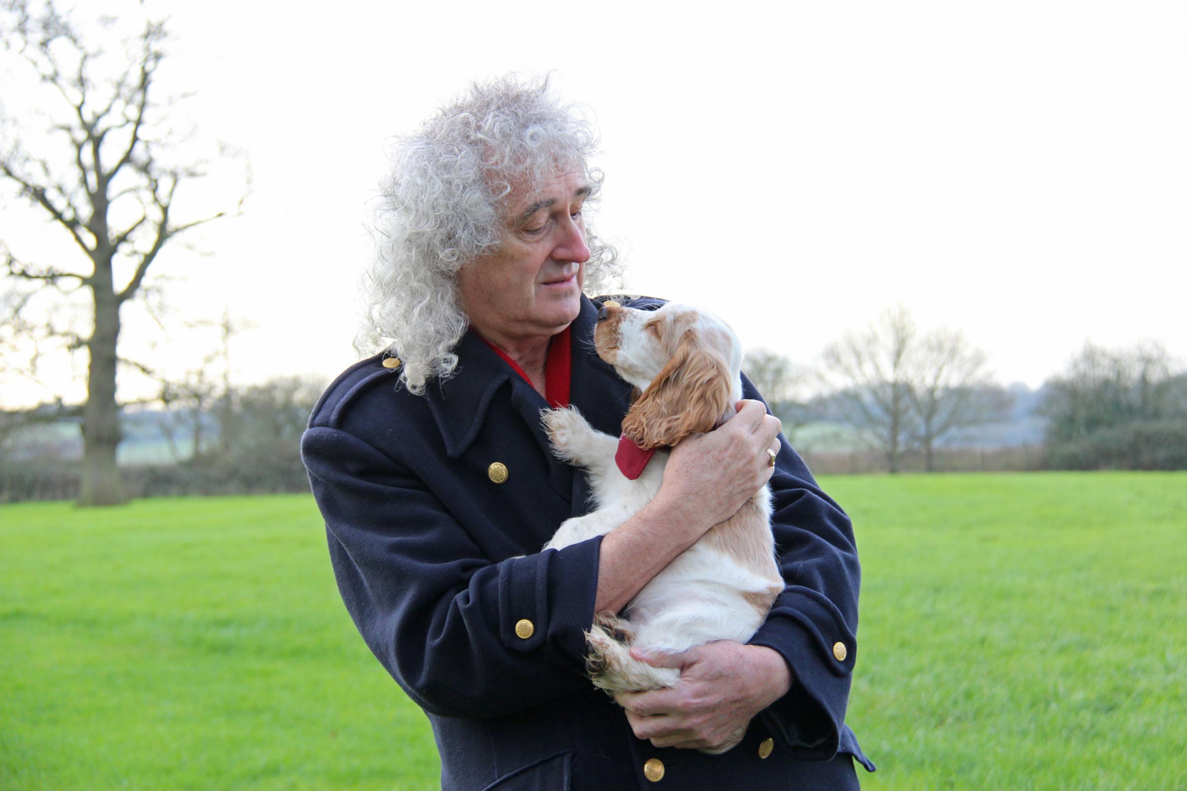 Brian and puppy, Ralph