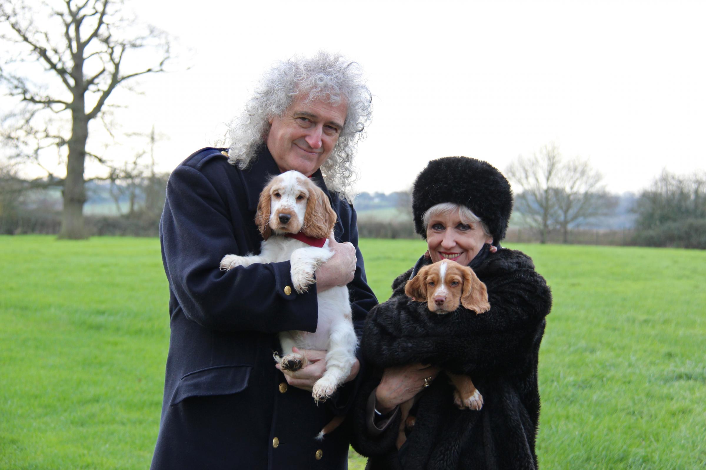 Brian, Anita and puppies