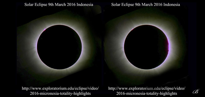 Total Solar Eclipse 2016 stereo