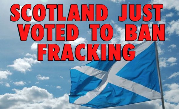 cotland voted to ban fracking