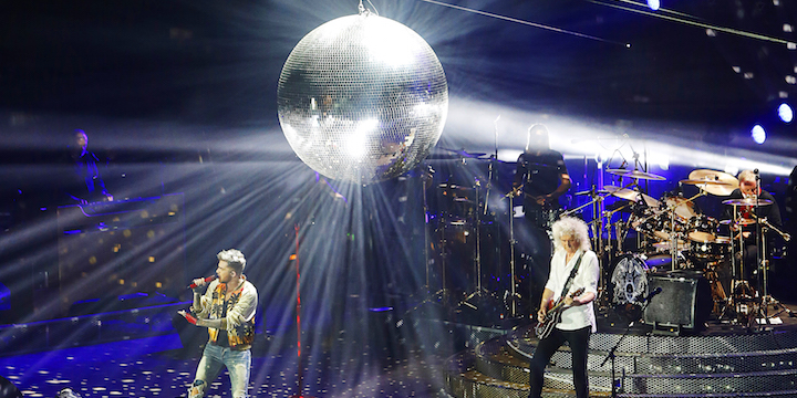 Queen + Adam Lambert on-stage