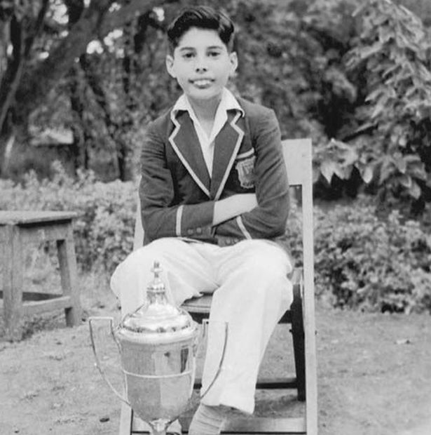 Schoolboy Freddie with trophy