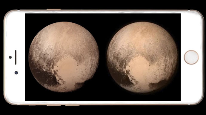 iPhone with Pluto