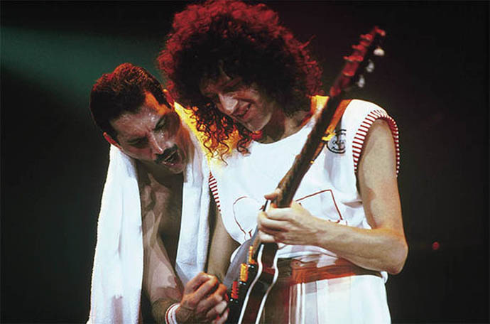 Freddie Mercury and Brian