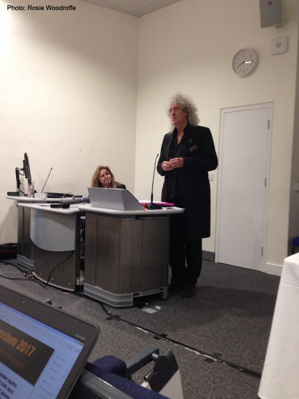 Brian May introduces the day