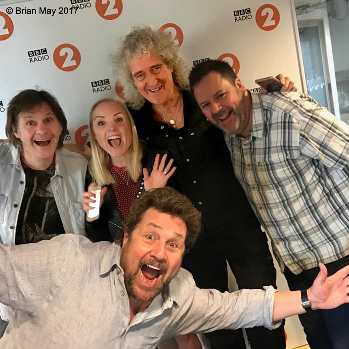 Photobomb Brian, Kerry and Band with Michael Ball