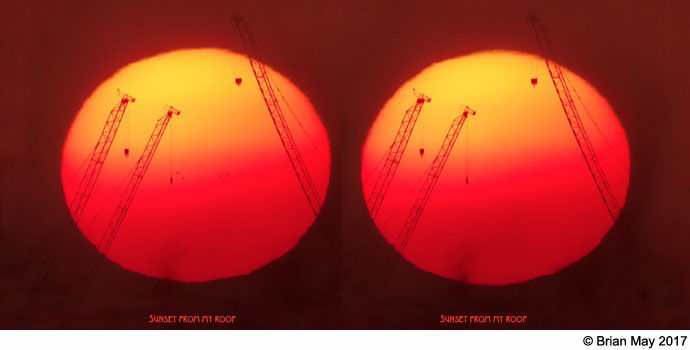 unset and cranes stereo