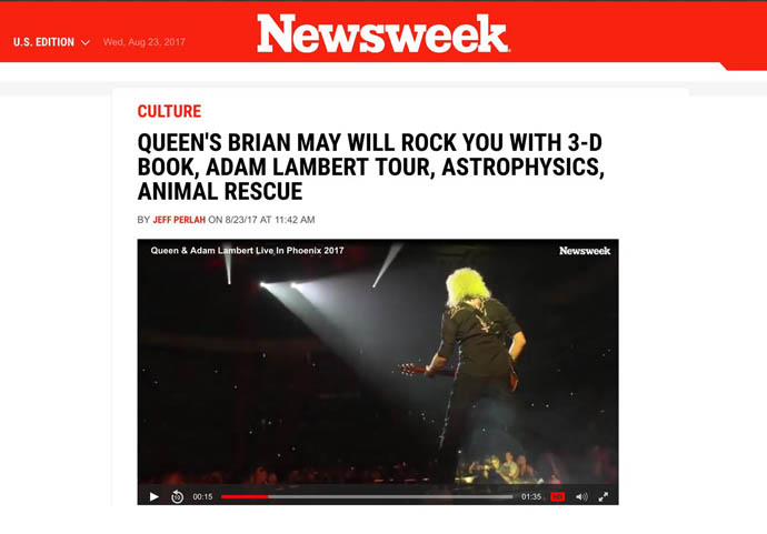 Newsweek Brian May will rock you