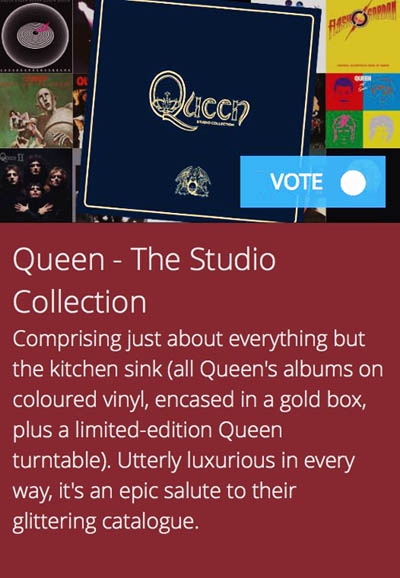 Queen Studio Collection vote