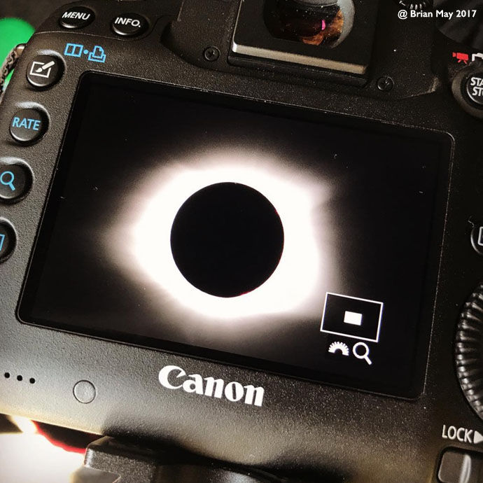 Totality on camera