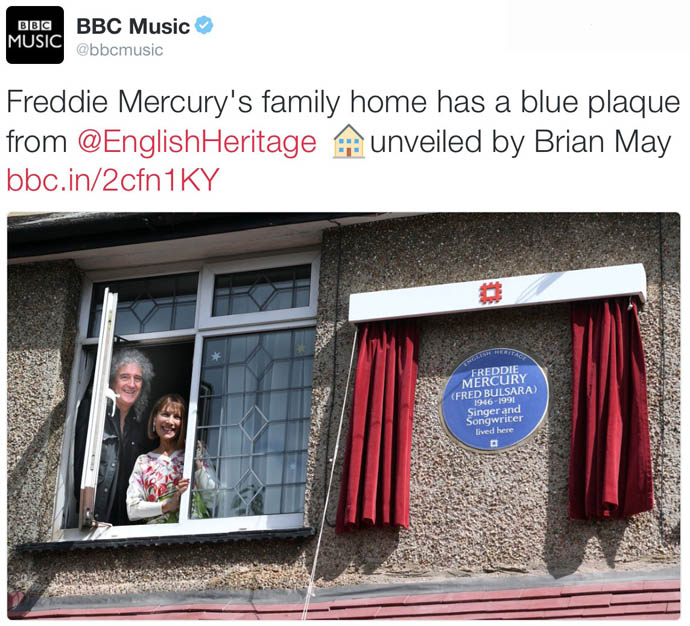 BBC Music tweet