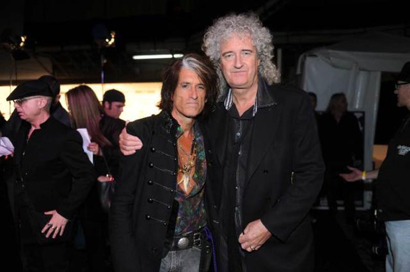 Joe Perry and Brian - Classic Rock Awards 2014