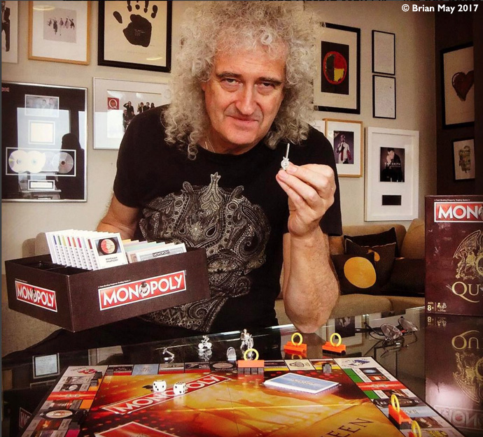 Brian with guitar piece - Queen Monopoly