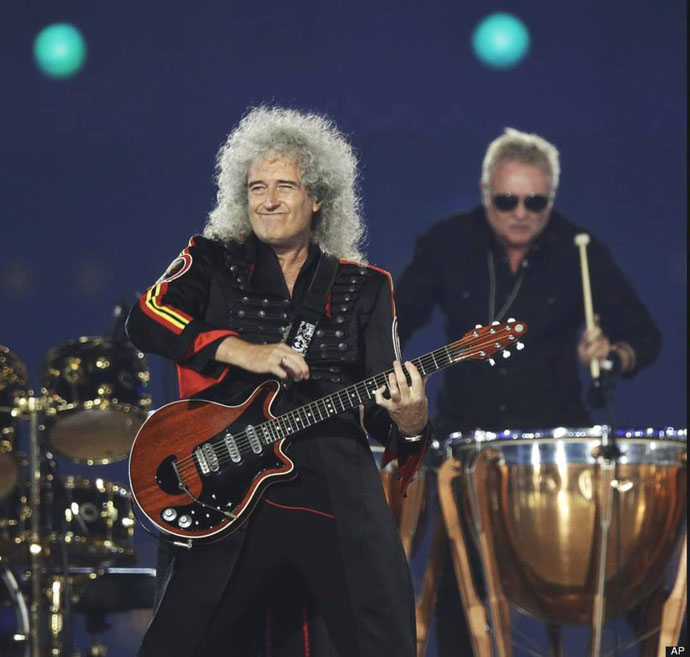 Brian and Roger - Olympics closing ceremony