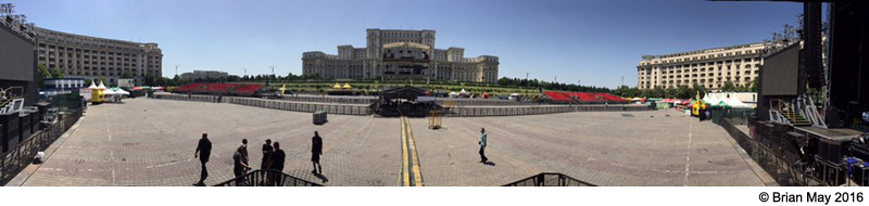 Bucharest sound check - view from stage