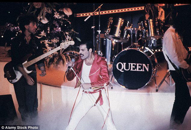 Freddie onstage