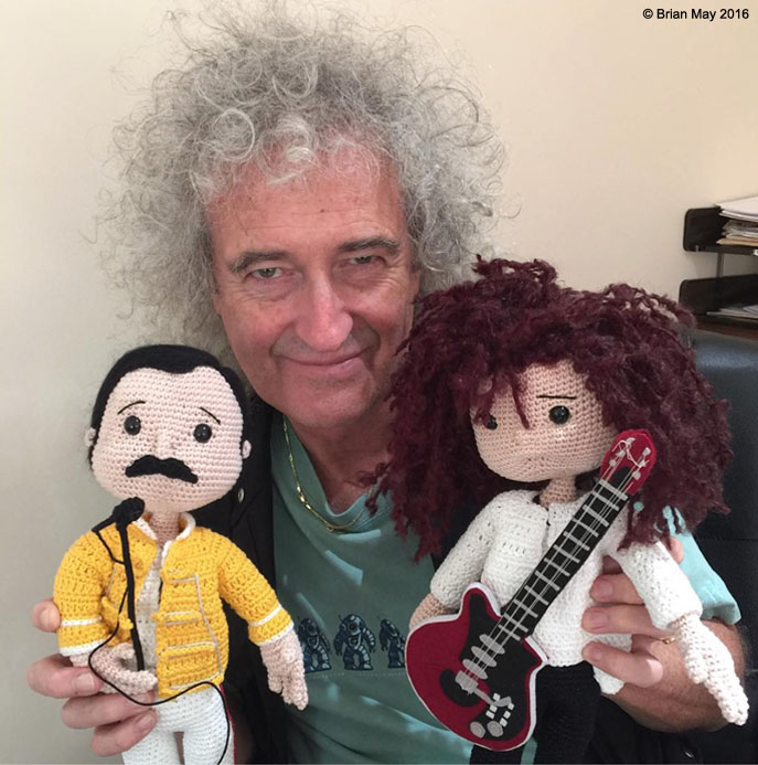 Freddie and Brian dolls