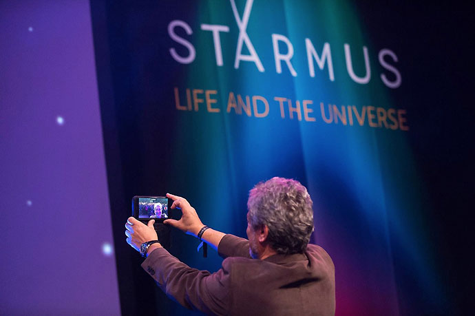 Garik takes selfie at Starmus 2017