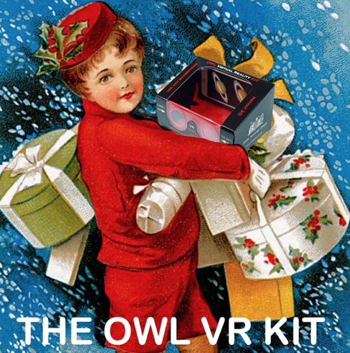 OWL VR kit - boy with parcels