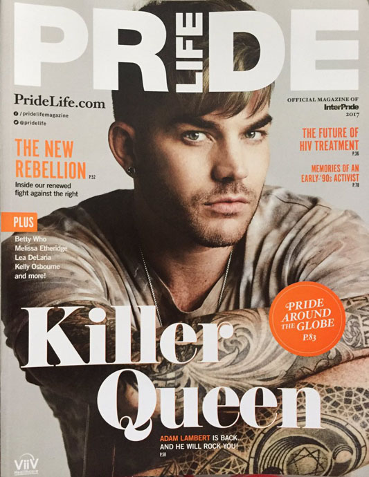 Pride Life - Adam Lambert cover - June 2017