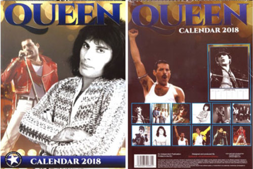 Queen Calendar 2018