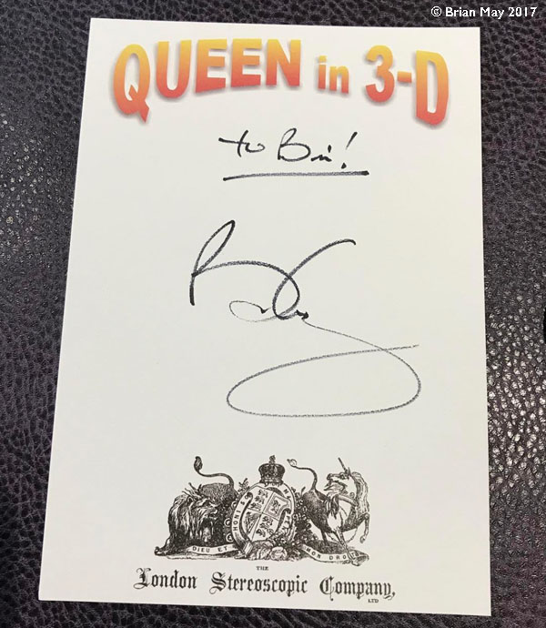 Signed book plate to Bri