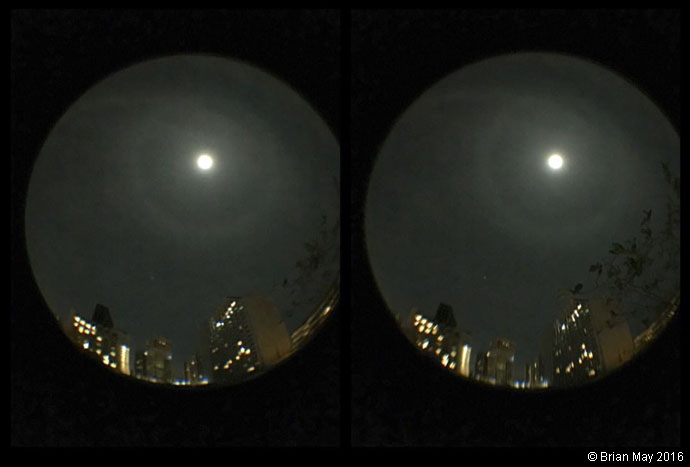 Singapore eclipsed moon