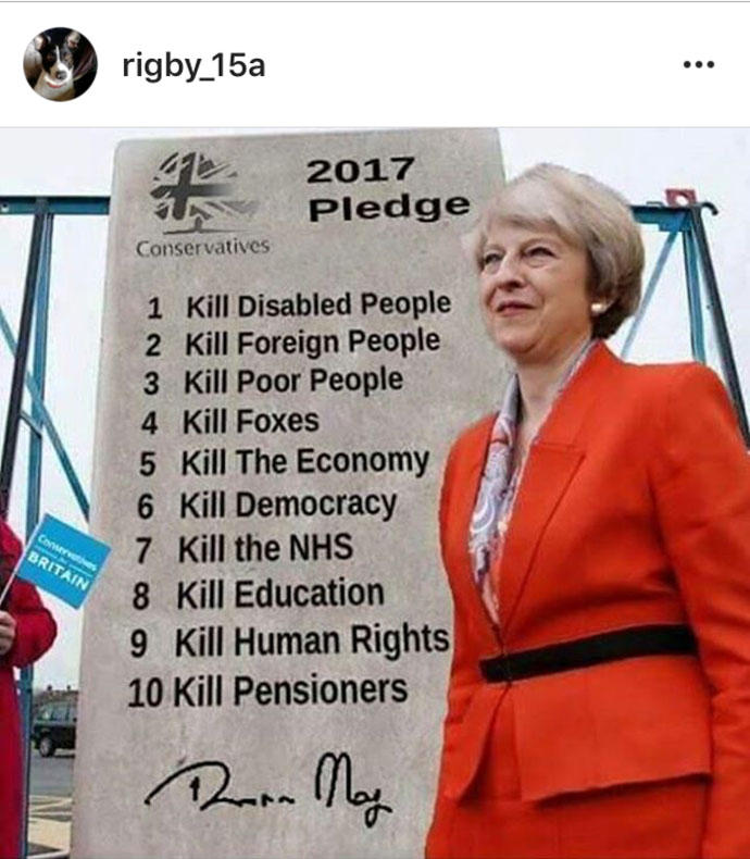 Theresa May pledge