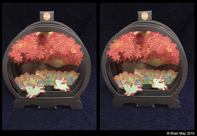 Japanese paper sculpture - stereo