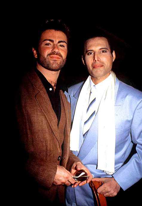 George Michael and Freddie 1989